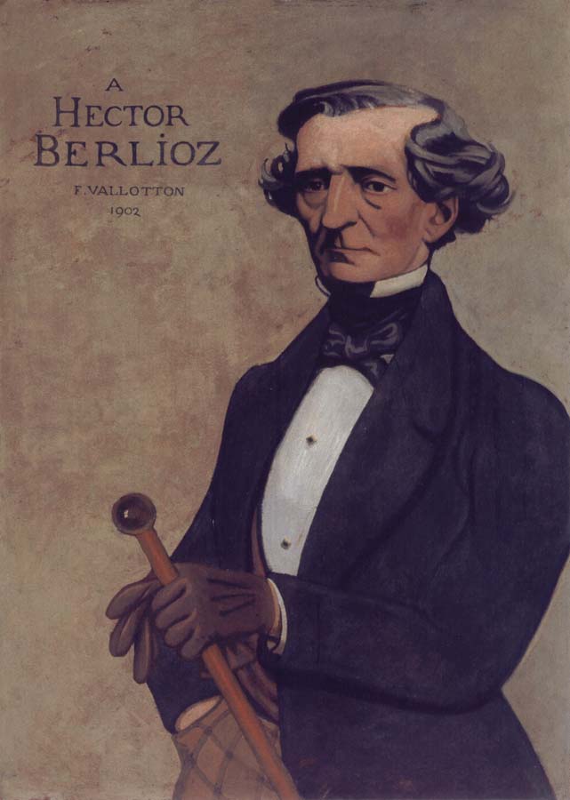 Felix Vallotton Portrait decoratif of Hector Berlioz